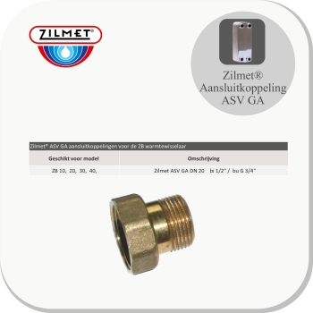 DN20 koppeling bi 1/2