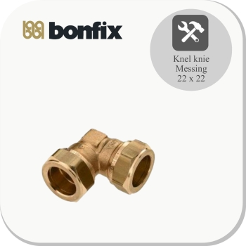 Knelknie 22 x 22 messing