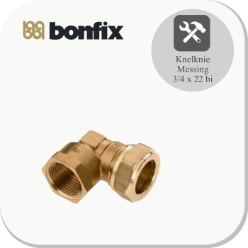 Knelknie 3/4'' x 22 bi messing