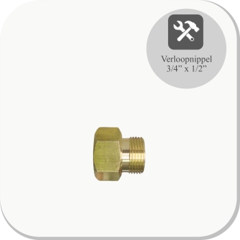 Verloopnippel 1/2