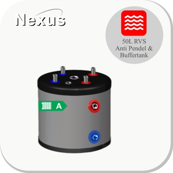 RVS Buffertank PWT-50L RVS WM-C8