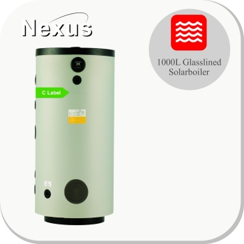 Glasslined Solarboiler BST1000-FL/2C