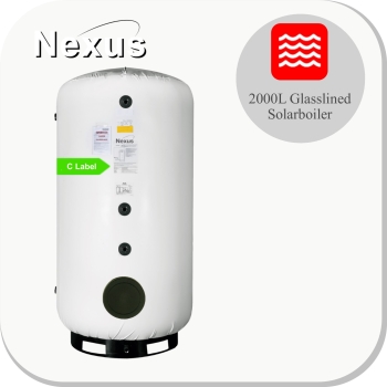 Glasslined Solarboiler BST2000-FL/2C