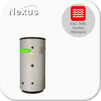 SAC -500 Glasslined warmwater opslagvat