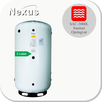 SAC -3000 Glasslined warmwater opslagvat