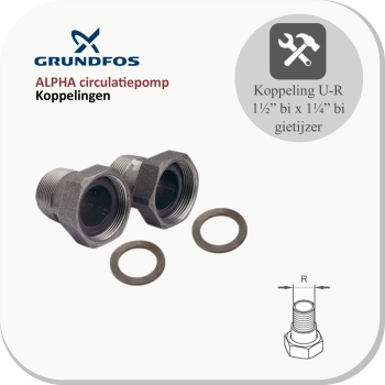 GRUNDFOS pompkoppeling  U-R 1¼”
