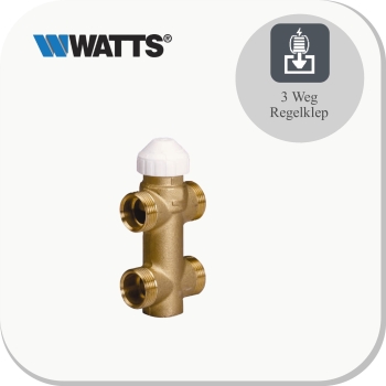 Fancoil 3Weg regelklep 4-aansluitingen