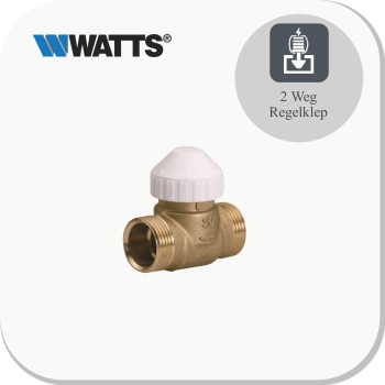 Fancoil 2Weg regelklep, 2-aansluitingen