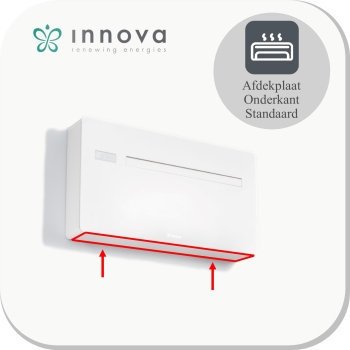 Esthetische afdekplaat onderkant stand.