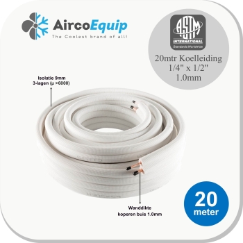 20mtr Koelleiding 1/4'' x 1/2''-1.0mm
